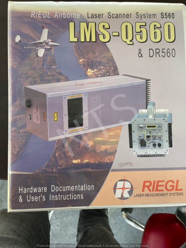 Riegl Q560 System, complete with Track’Air V4.05 Riegl Q560 System, complete with Track'Air V4.05